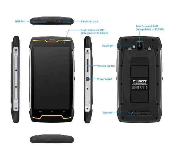 Чехол cubot king kong для телефона с sim-картой для Cubot KingKong прочный смартфон IP68 Водонепроницаемый MT6580 телефон