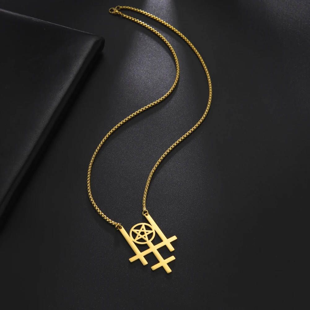 My Shape Ожерелье с подвеской в виде тройной искусственности для мужчин