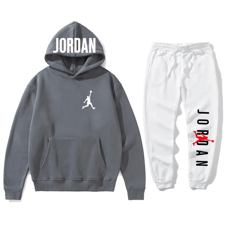 

New Brand Men's Hoodie Set Jordan 23 Sportswear Pullover Set Hoodie + Sweatpants Jogging Fashion Men's Pullover