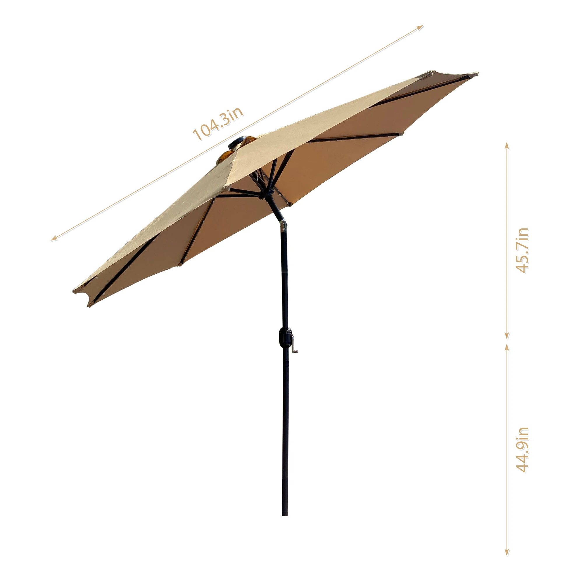 

Зонтик патио с 32 Солнечный светодиодный свет зонт сад зонтик полога Водонепроницаемый Защита от ультрафиолетовых лучей на открытом воздух...