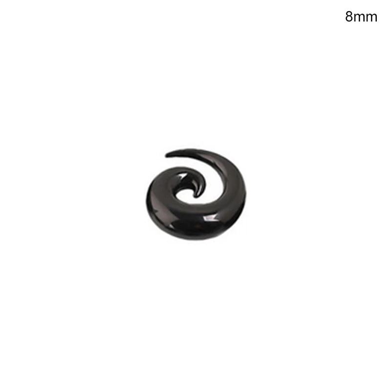 Расширитель отверстия для ушей мужчин женщин ювелирные изделия пирсинга Черная