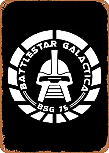 

Battlestar Galactica Vintage Look Metal Sign Patent Art Prints Retro Gift 8x12 Inch