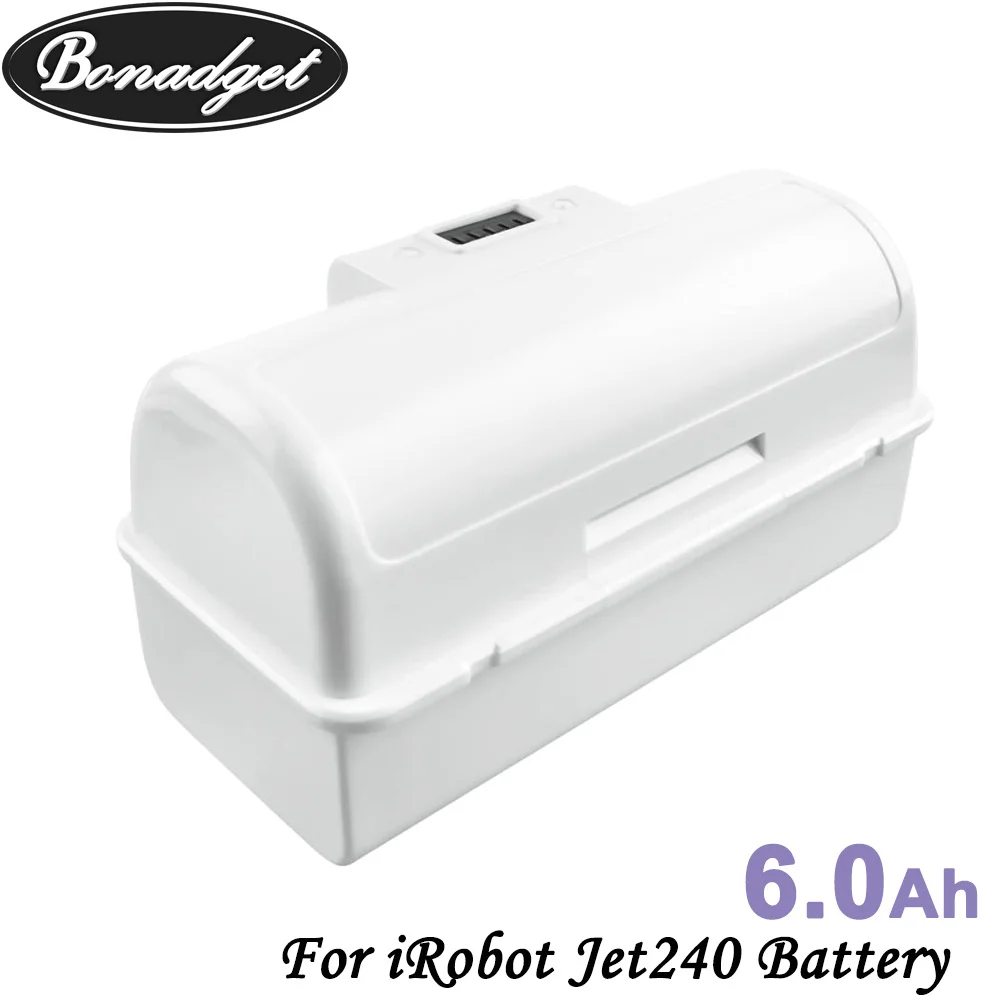 Bonadget 3 6 V 6000 мАч литий ионная Расширенная Jet240 Jet 240 Батарея Li Ion для IRobot 241 заряжаемый