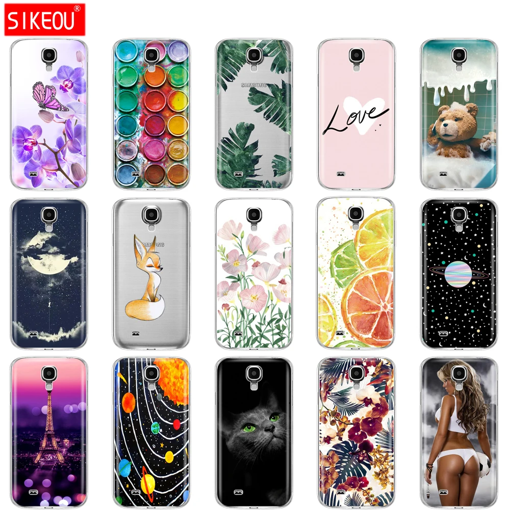 Силиконовый мягкий чехол для Samsung Galaxy S4 i9500 из ТПУ телефона защитный S 4 чехлы