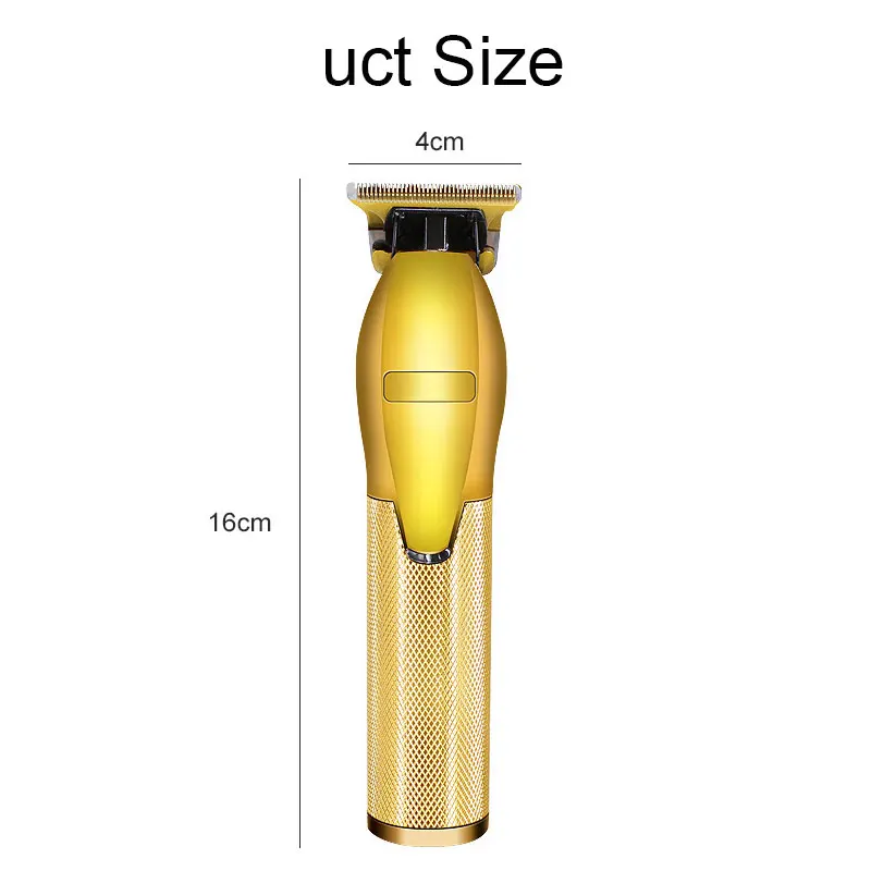

Gold Matal Hair Clipper Professional Oil-Head Hair Trimmer USB Charging Hair Cutting Retro Beard Trimmers Haircut Styling