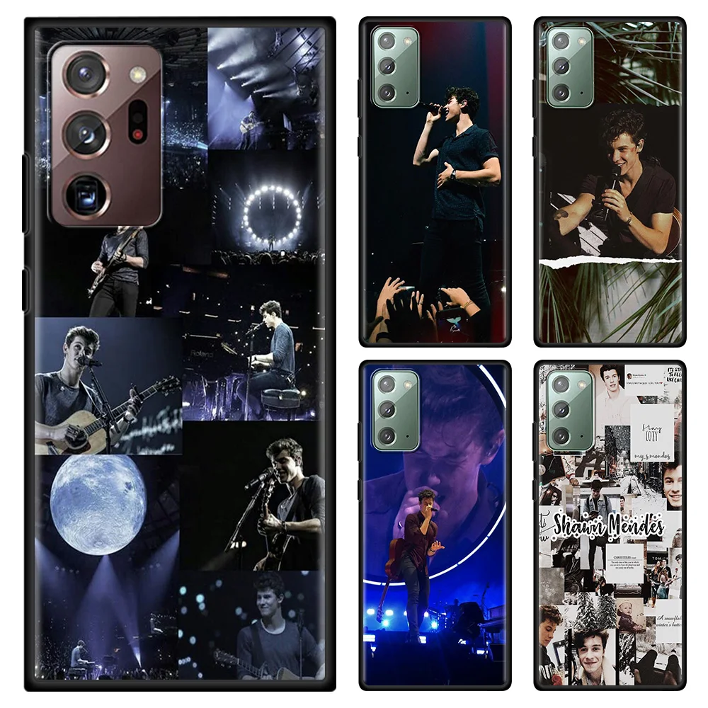 

Pop singer Shawn Mendes Phone Case For Samsung Note 20 Ultra 10 Lite Plus 9 8 Shell Black TPU Silicone Cover Capa Fundas Para