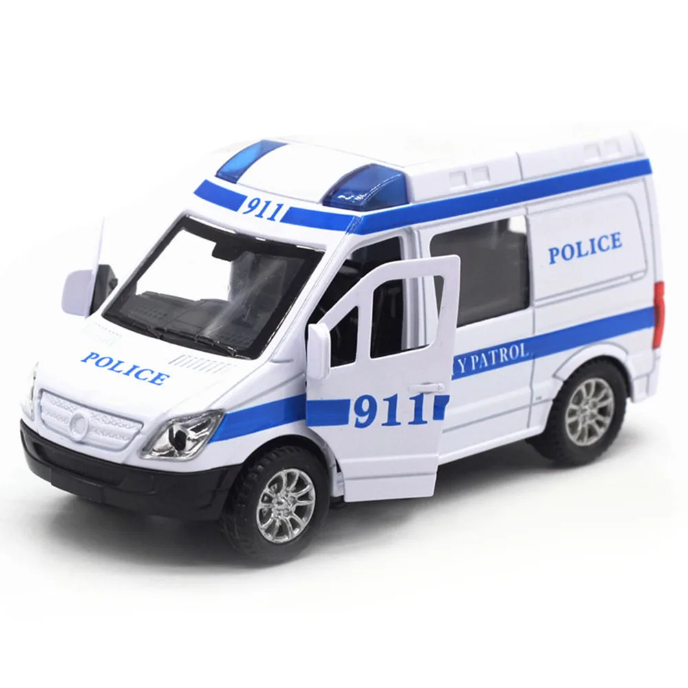 1:36 модель автомобиля детская скорой помощи полиции Вытяните назад Главная