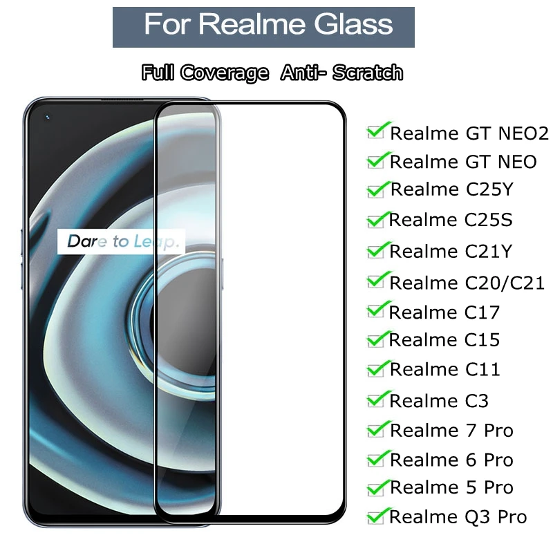 

Закаленное стекло realmi gt neo2 для realme c21 c25s c25 y c11 2021 стекло realme gt NEO2 5 6 7 pro c20 c15 c11 q3pro c3 стекло