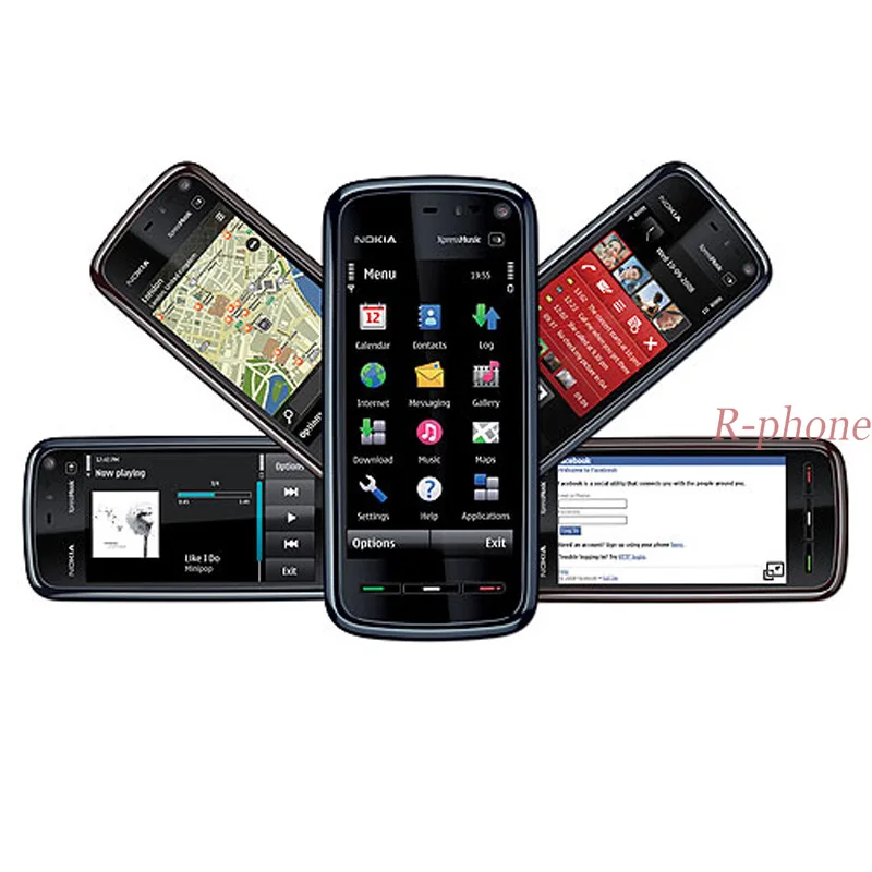 Отремонтированный Nokia 5800 Xpress музыкальный мобильный телефон разблокированный 3g Wifi 3.15MP gps смартфон