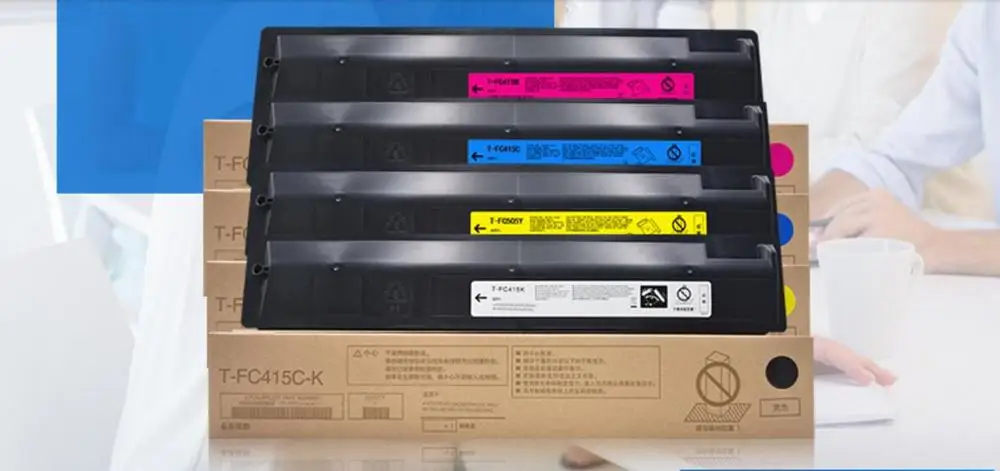 Совместимый цветной тонер картридж fc 415 FC415C для toshiba e STUDIO 2010 2510 2515 копировальный