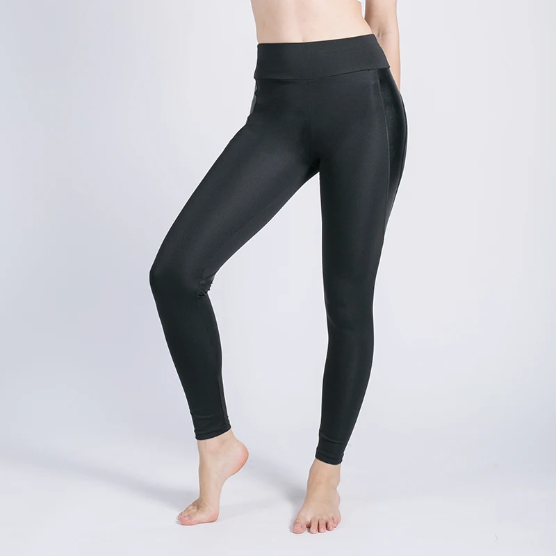 Женские штаны для фитнеса Kaminsky черные спортивные Леггинсы с высокой талией и