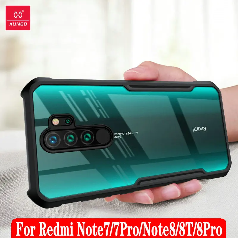 Ультратонкий чехол Xundd для Redmi Note 8 Pro с магнитным кольцом кронштейном XiaoMi телефона