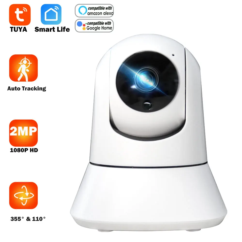 IP камера Tuya с поддержкой Wi Fi 1080P функцией автослежения|Камеры видеонаблюдения| |