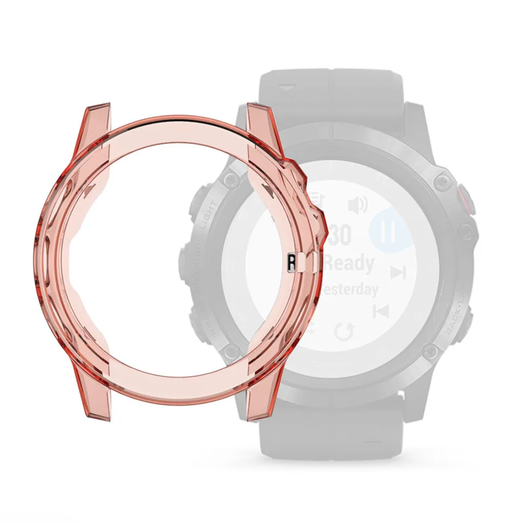 

Soft Ultra-Slim Crystal Clear TPU Protector Case Cover For Garmin Fenix 5/5 Plus