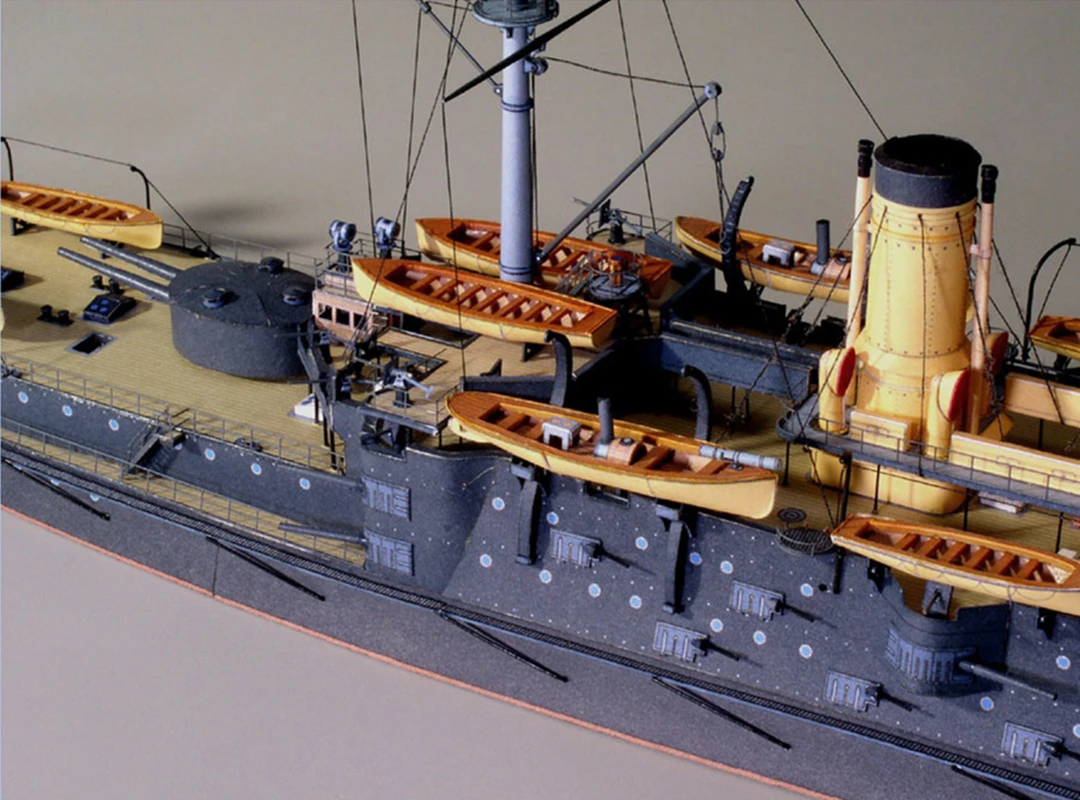 3D Oslabya Battleship Бумажная модель сделай сам 1:250 российский флот ручной работы военный