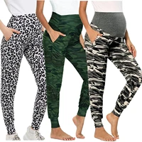 maternity clothes women leopard camouflage casual pants stretchy comfortable lounge pant loose pregnancy clothing trousers %d1%88%d1%82%d0%b0%d0%bd%d1%8b