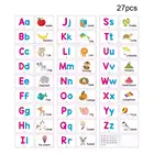 26 + 1 шт. детей раннего образования алфавит карты забавные памяти Learnig Язык познание слова игрушки карточки английские J9J3