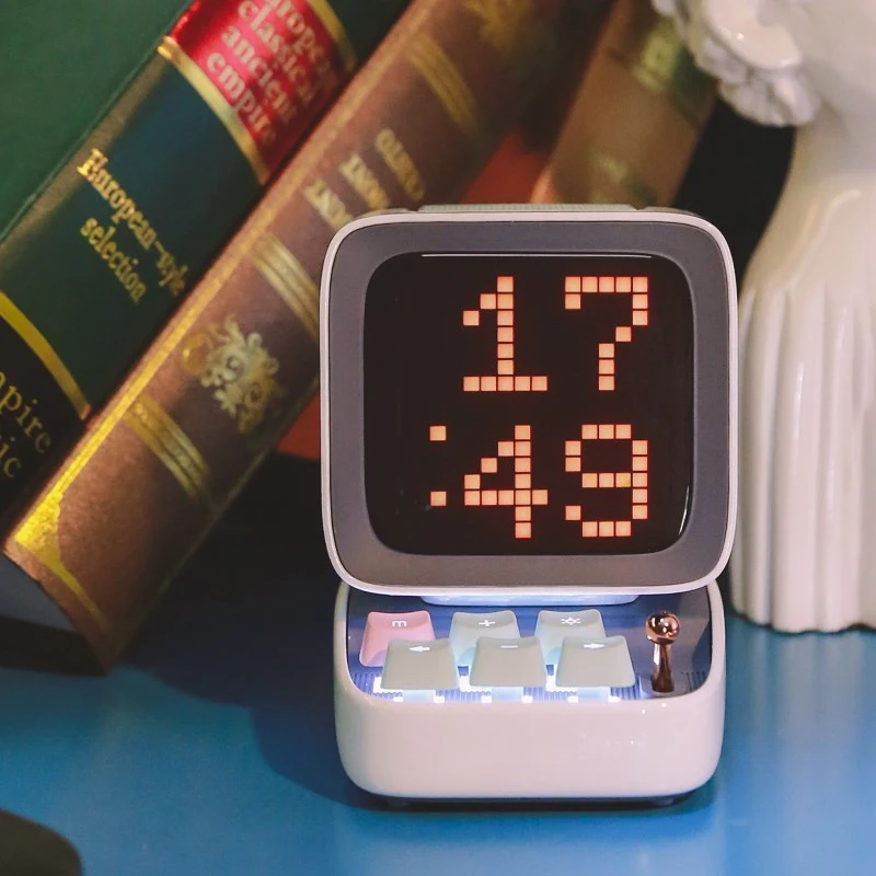 Divoom DITOO Pixel Bluetooth Wireless Speaker Dark colorful Mechanical retro computer model Smart Alarm clock | Электроника