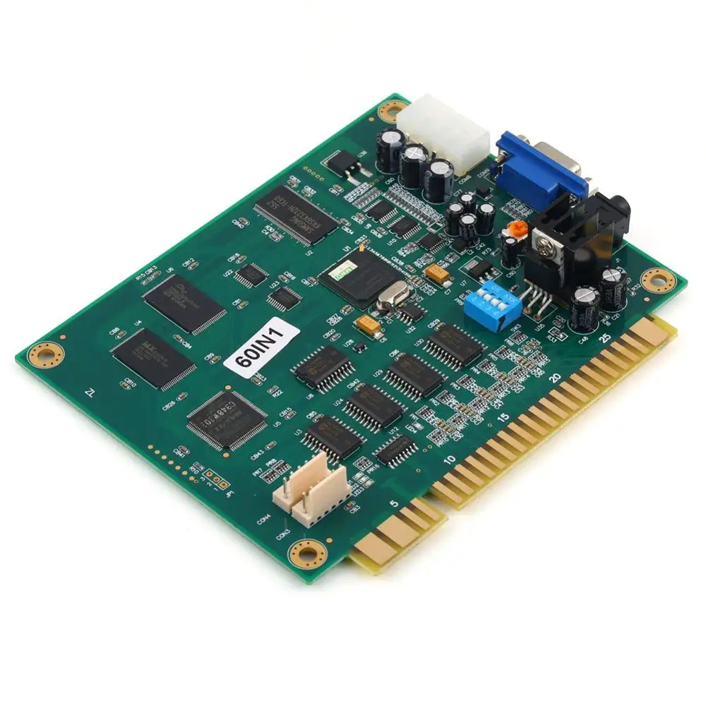 60 в 1 вертикальная печатная плата CGA VGA Запчасти для аркадных игр Jamma шкафов