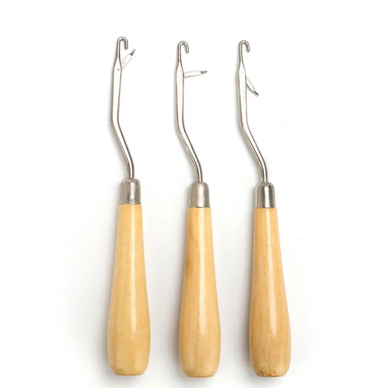 1 шт. деревянный изогнутый крючок для вязания наращивания волос игла крючком