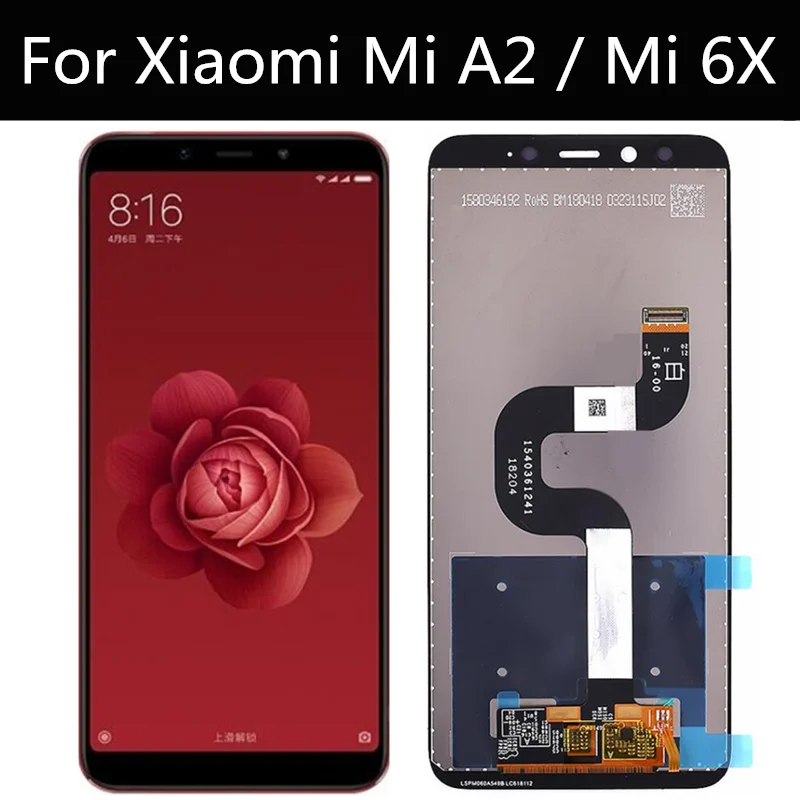 Тестирование! 5 99 &quot for Xiaomi mi A2 6X 6x ЖК-дисплей Дисплей + Сенсорный экран планшета