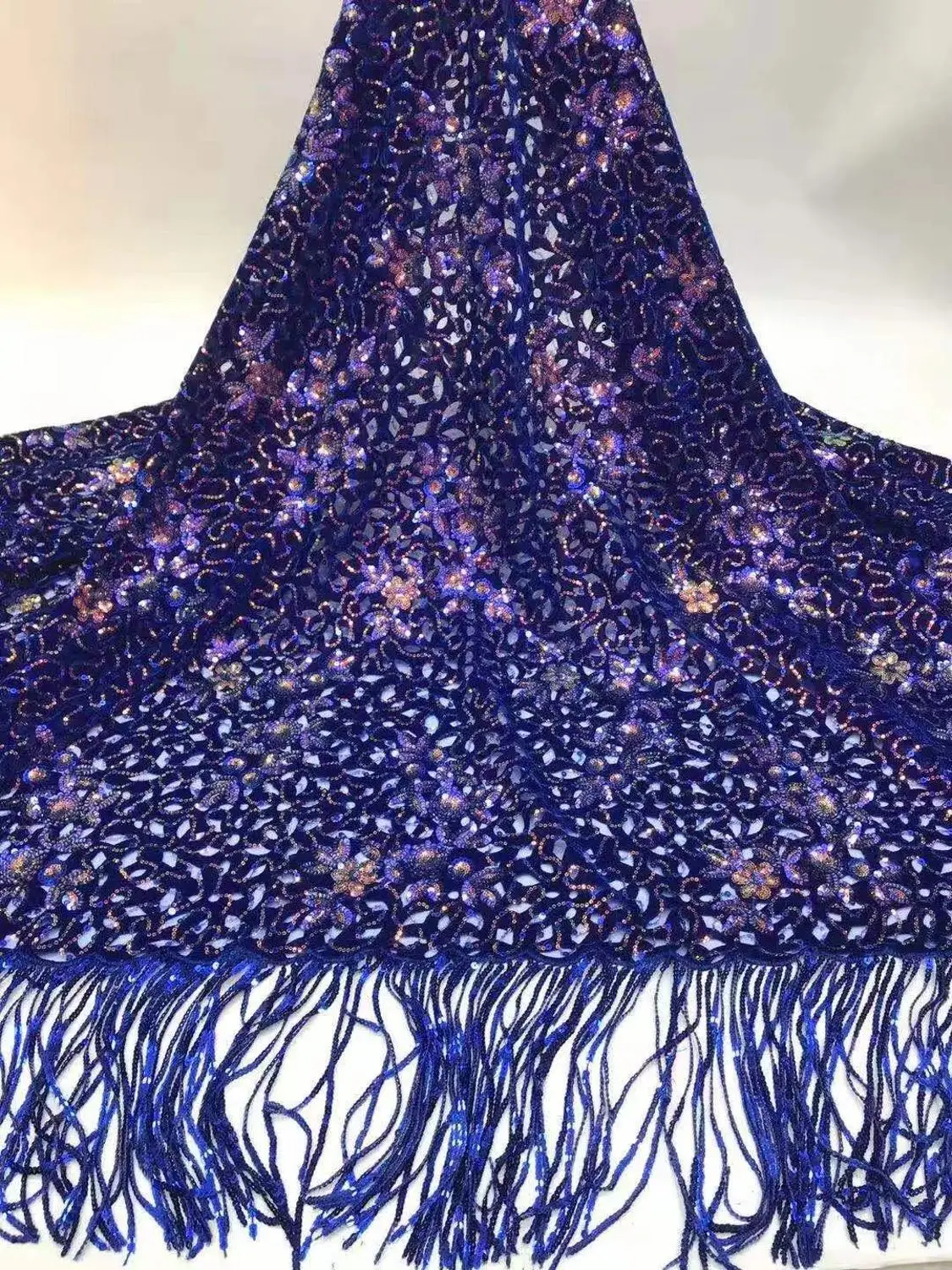 Новая оптовая продажа Высококачественная африканская шифоновая кружевная ткань