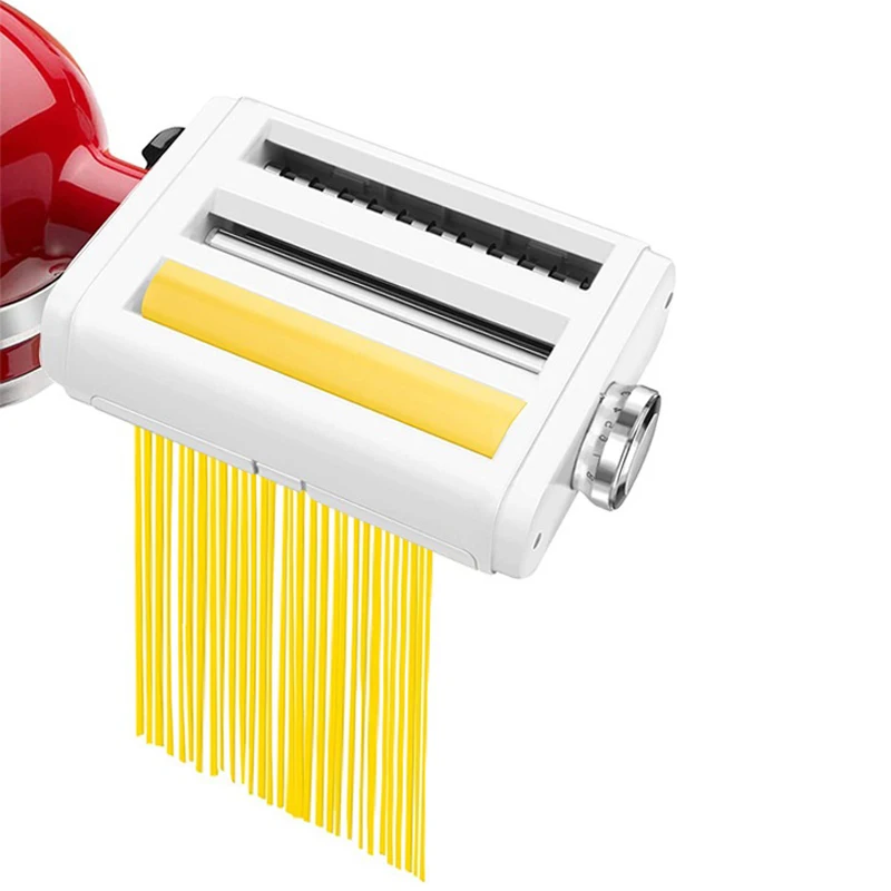 

Pasta Maker Attachment 3 in 1 Set for KitchenAid Stand Mixers Included Pasta Sheet Roller Spaghetti /Fettuccine Cutter