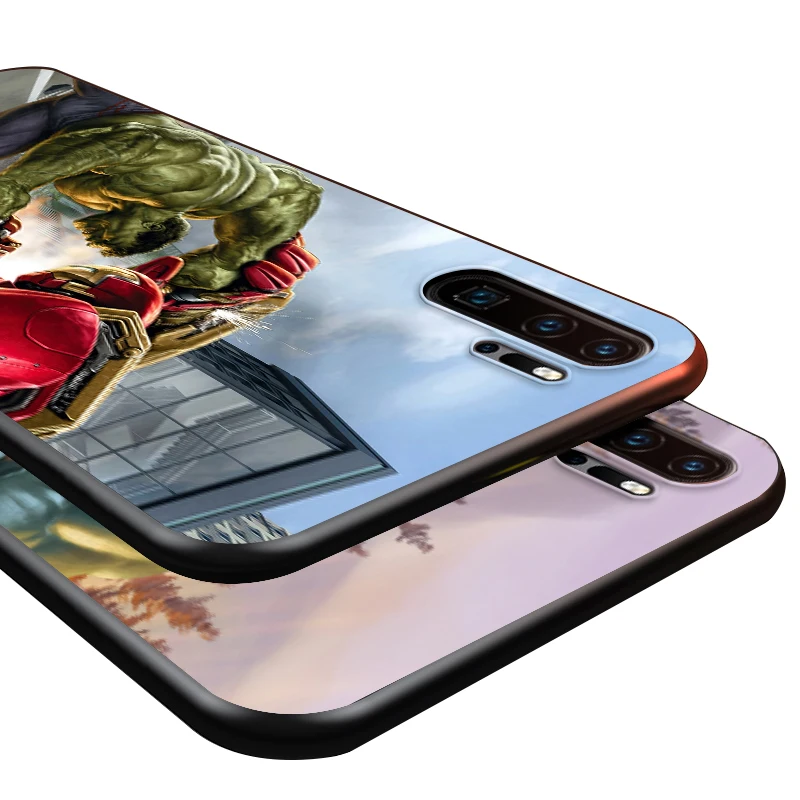 

Marvel Superhero hulk For Huawei P8 P9 P10 P20 P30 P40 P50 Lite E RU Pro 2017 2019 mini TPU Black Phone Case