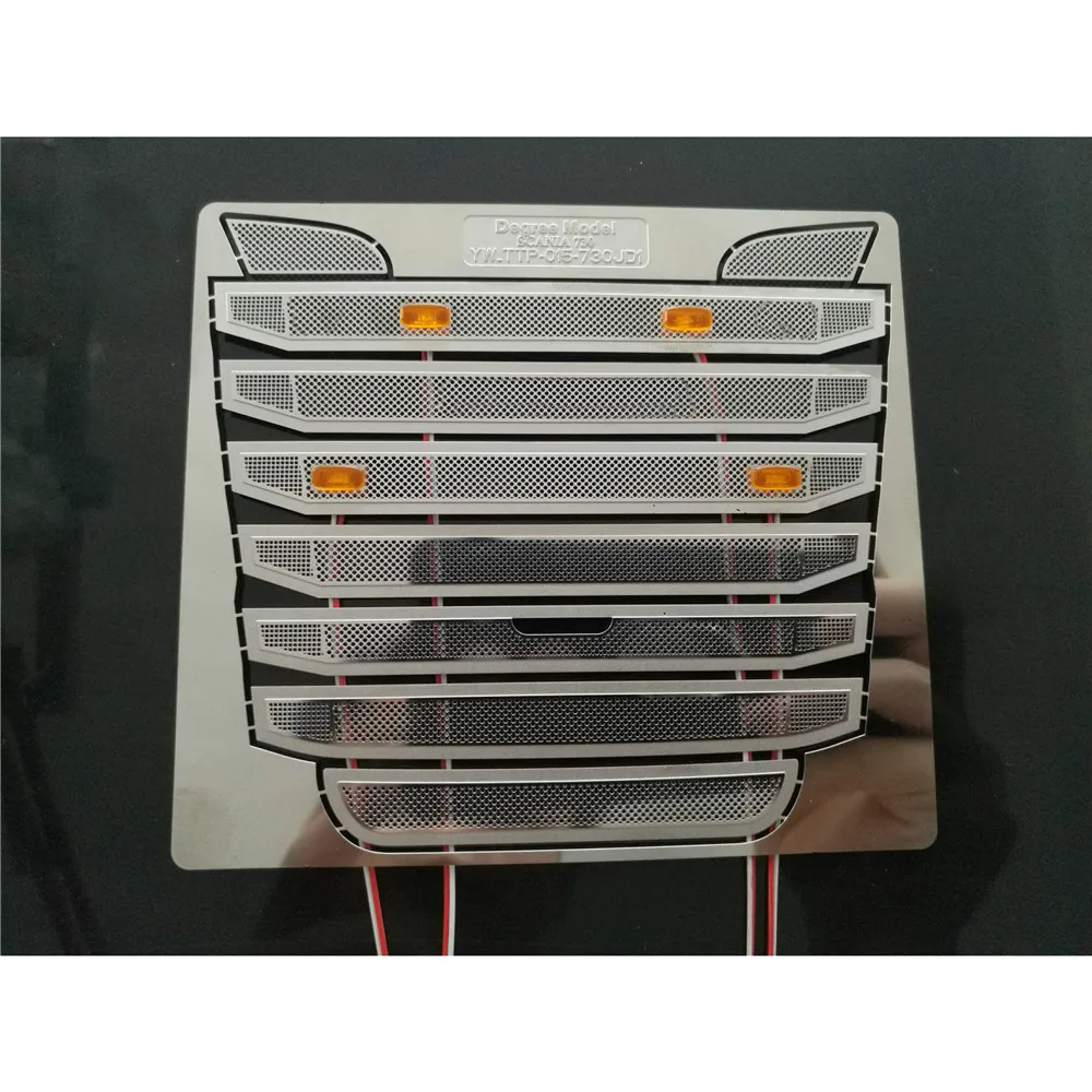 Впускной капюшон и контроллер с 4 светодиодный ными лампами для 1/14 Tamiya Scania R730 RC