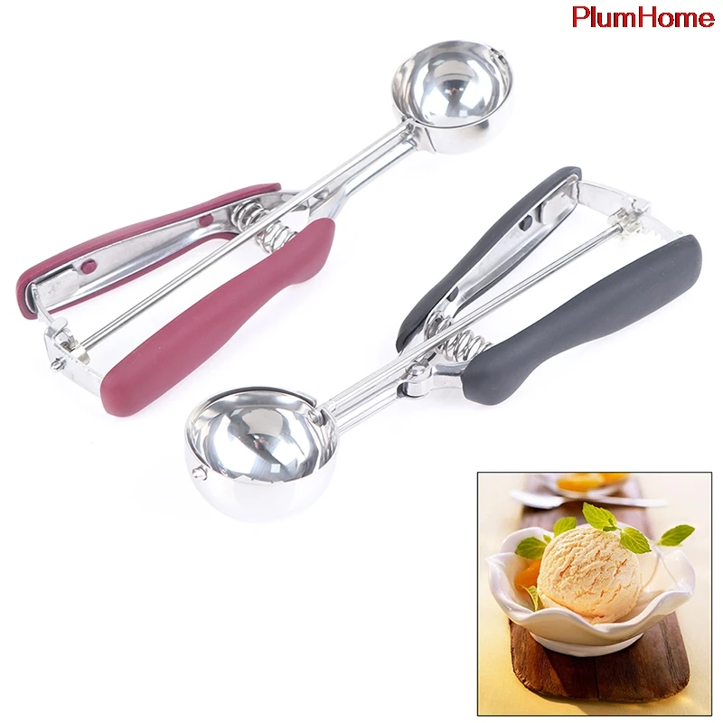 

Cookie Scoop Set Ice Cream Scoop Stainless Steel with Anti Slip Rubber Grip Cookie Dough Scooper with Trigger Release