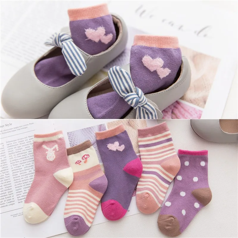 

5Pairs//lot Infant Baby Socks Cartoon soft Baby Socks for Girls Cotton Newborn Boy Toddler Socks Baby Clothes Accessories