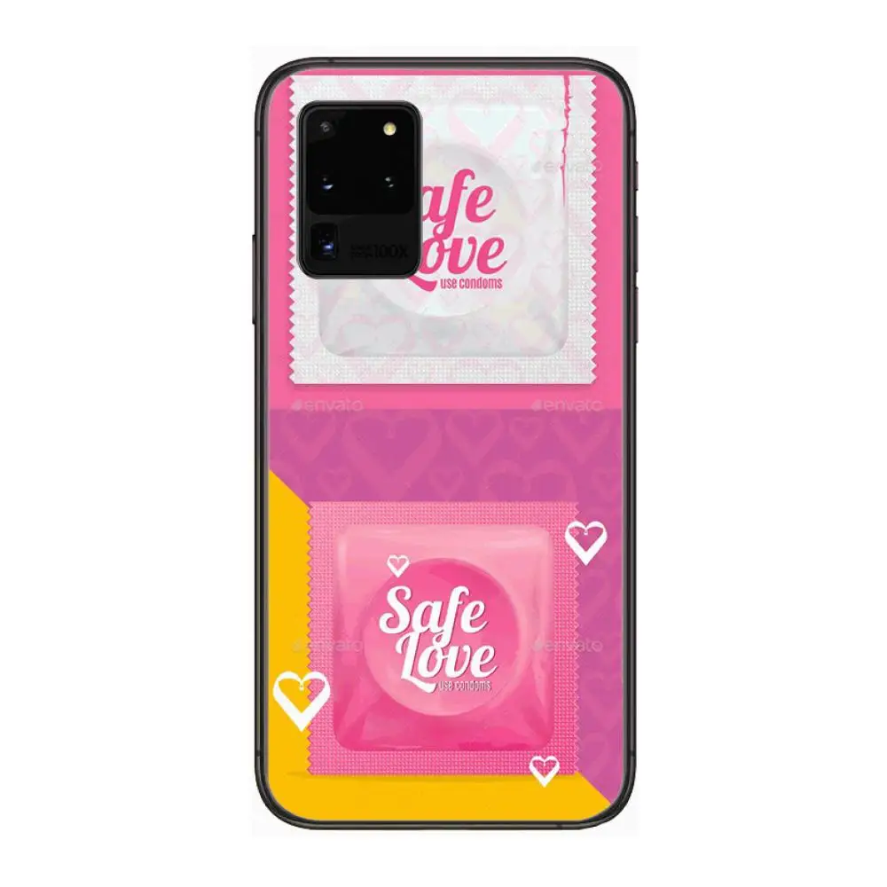 

Protection D-Durex Phone cover hull For SamSung Galaxy S 6 7 8 9 10 20 21 Plus Edge E note 5G Lite Ultra black soft bumper