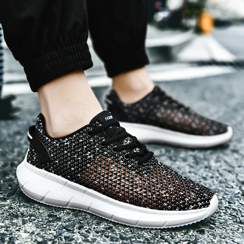 Трансграничной вырез мужские кроссовки большого Размеры ультра светильник