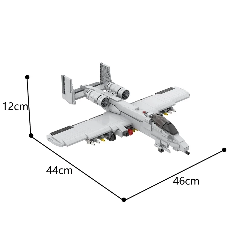 

MOC A10 Thunderbolt II Star Attack Aircraft Airship War 12091 Building Blocks Model Home Decoration Kids DIY Toys Best Gifts