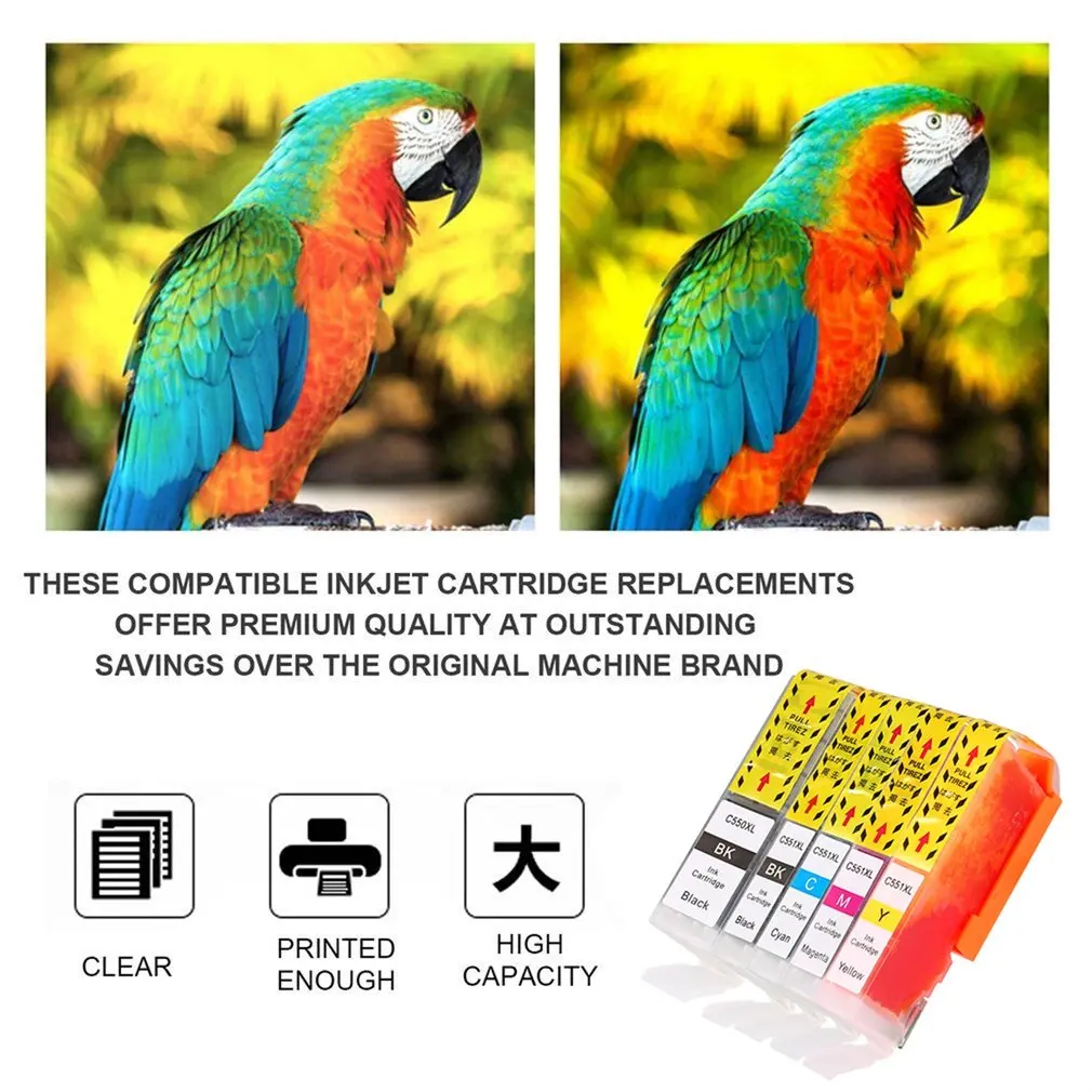 ZSMC PGI-550 CLI-551 Compatible Ink Jet Cartridge Replacement Non-OEM Printer Accessory Fit for Canon Pixma ip7250 | Компьютеры и офис