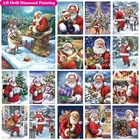 Набор для алмазной живописи Снеговик и Санта-Клаус