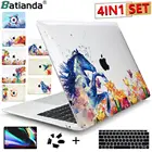 Прозрачный жесткий пластиковый чехол для Macbook Air 11, 12, 13 Pro 13,3, 15 дюймов, A1932, A2338, A1706, A2289, Retina