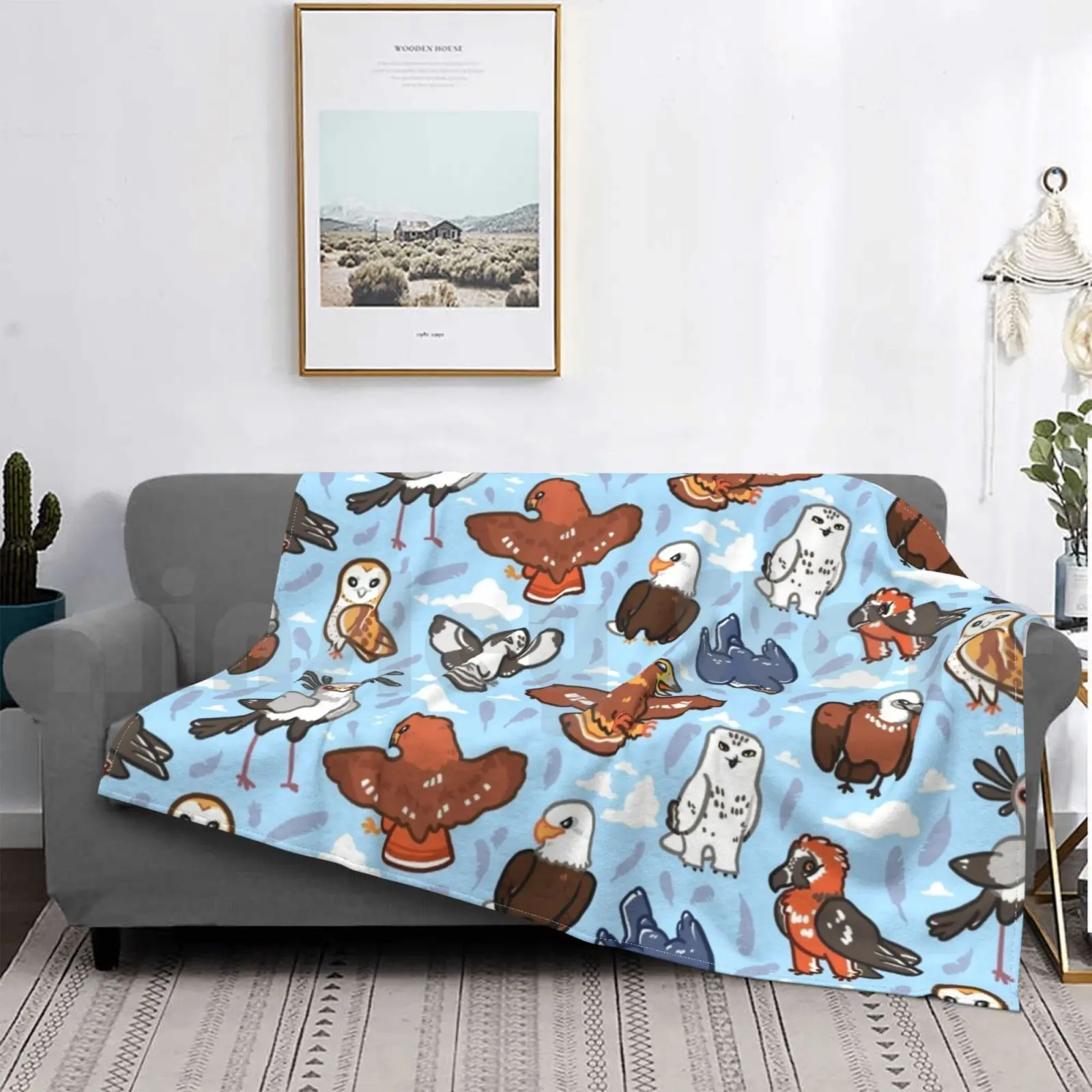 Птицы добычи одеяло супер мягкие теплые птицы тонкие Borb Raptor секретаря Bird Hawk Eagle