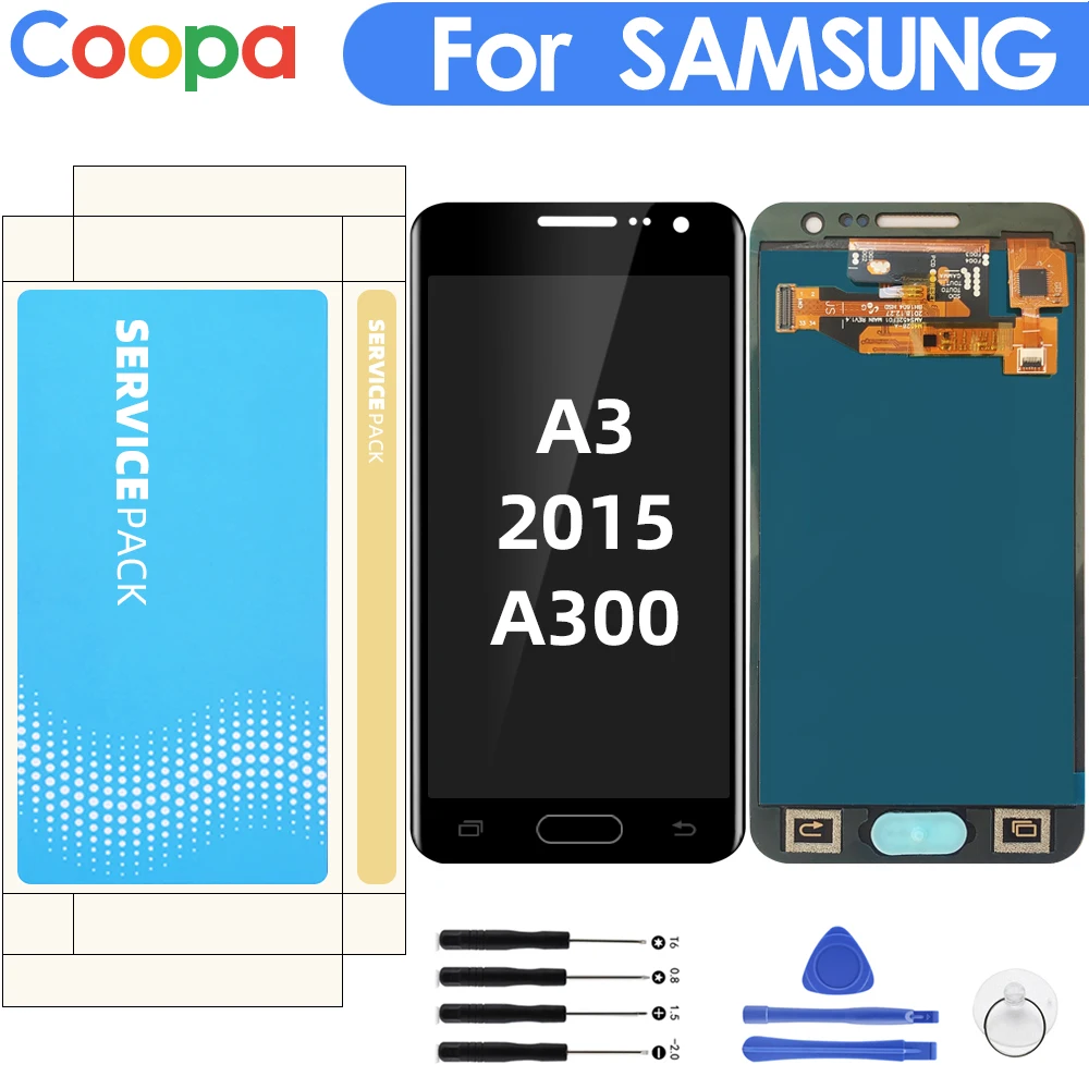 ЖК дисплей 4 8 дюйма для Samsung Galaxy A3 2015 A300 A300F A300M с сенсорным экраном в сборе