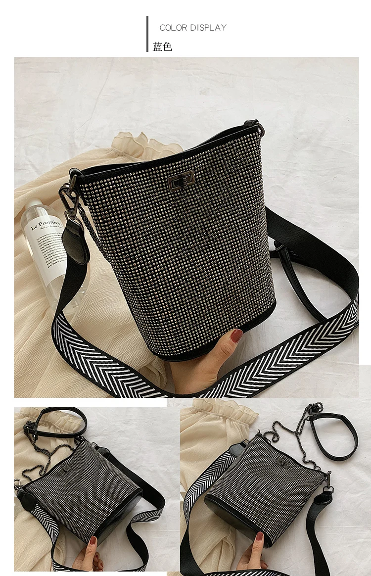 Bolsos Mujer ограниченная сумка-ведро из полиуретана и полиэстера Rismit Весна Лето Новая женская элегантная сумка с двойным ремешком с фосфором