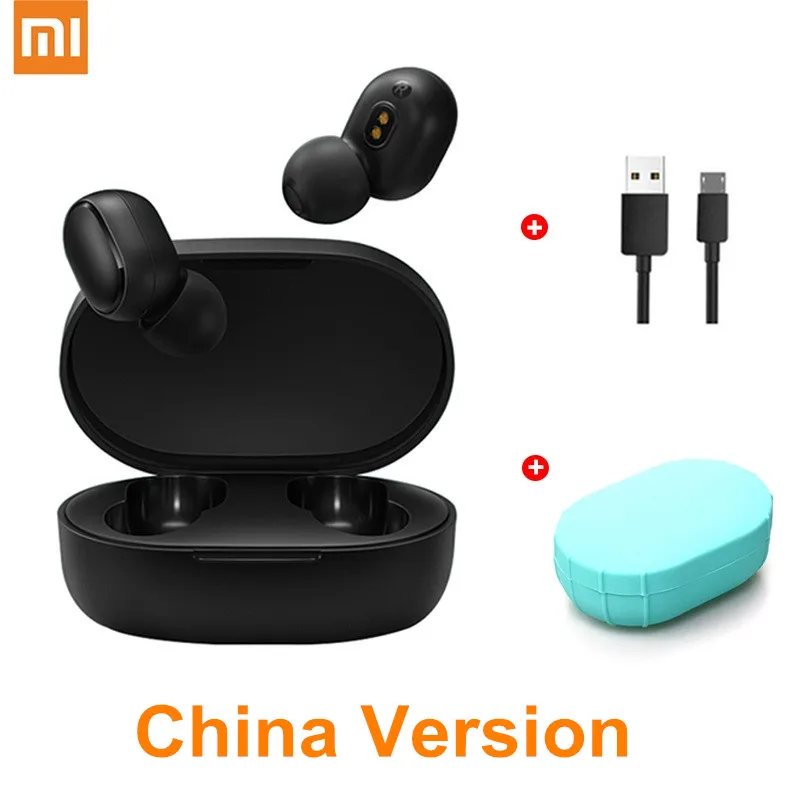 China 6 Xiaomi Redmi Airdots беспроводные наушники Голосовое управление TWS 5,0 Bluetooth наушники оригинальные Xiaomi наушники Контрольный динамик - Цвет: China 6