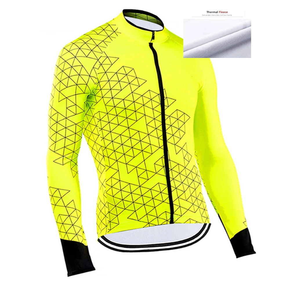 

Pro Team Winter Thermal Fleece Cycling Jerseys Tops Bike Clothing Maillot Ropa Ciclismo Mountain Bicycle Clothes 2020