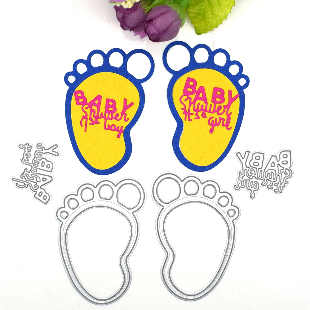 Детский трафарет для скрапбукинга с металлическим нарезом DIY бумажная карточка