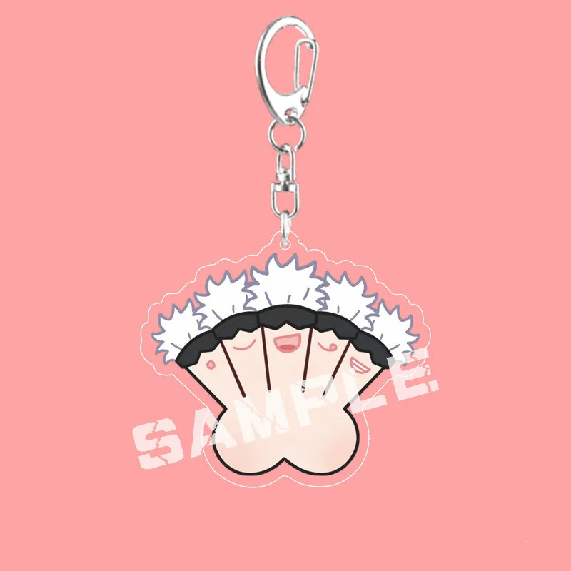 

Anime Jujutsu Kaisen Keychains Cartoon Cosplay Yuji Itadori Gojo Satoru Fushiguro Megumi Funny Keyring Car Keys Accessories Gift