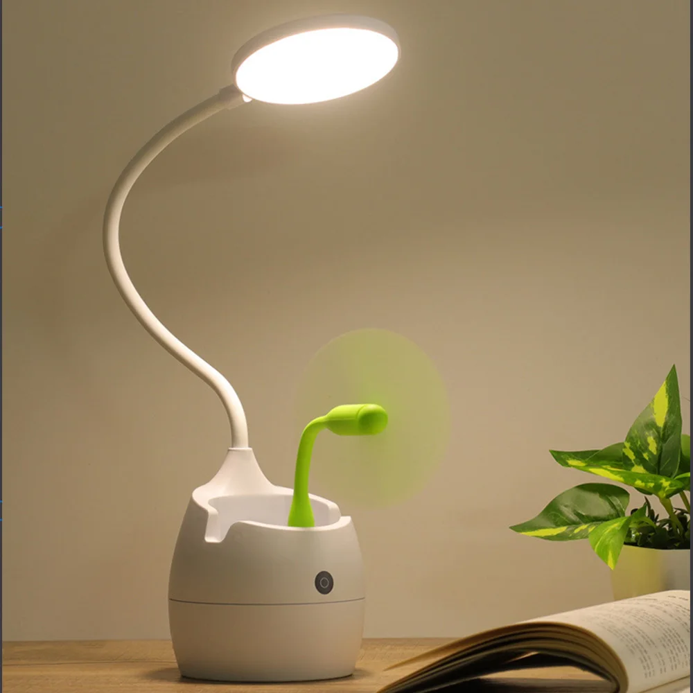 2000 мАч перезаряжаемая настольная лампа для хранения ручки ходовой лампы