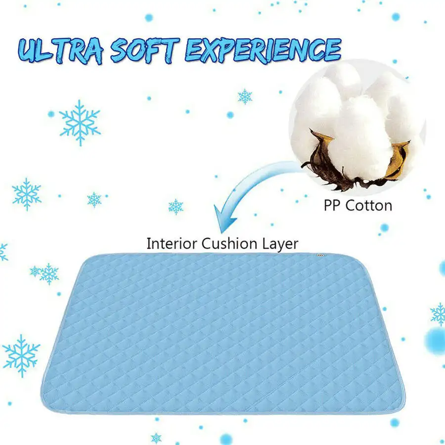 Охлаждающий летний коврик для собак одеяло кошек дышащая кровать питомцев