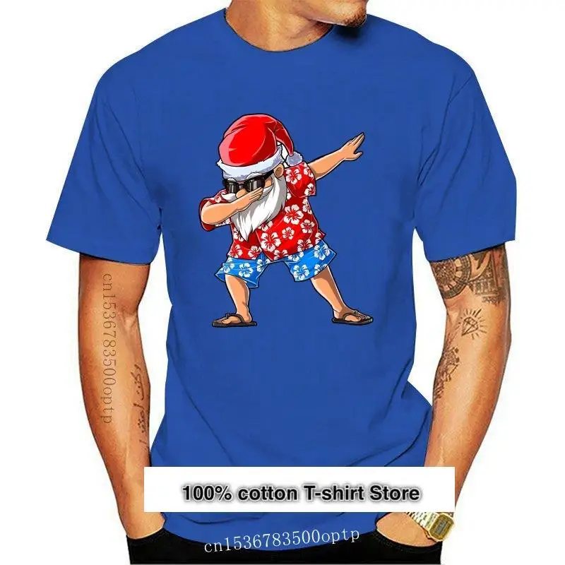 

Camiseta de Papá Noel Гавайский для мужчин и женщин, camisa Dabbing, Подарочный подарок на Рождество, Dab, nueva