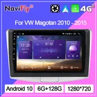 NaviFly Android 10 автомобильные радио подключенные системы видео-ридеры для Volkswagen Passat 7 B7 NMS 2011 - 2015 Carplay 6G 128G DSP