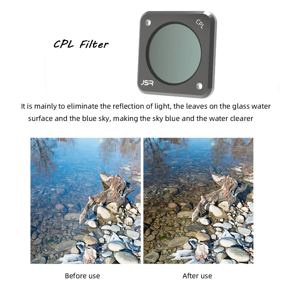 Фильтр для DJI Action 2 Camera CPL UV ND SART NDPL ночные фильтры алюминиевый оптический