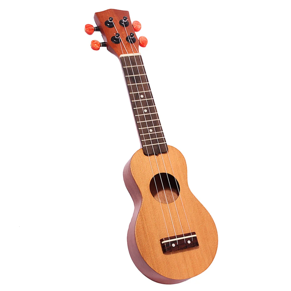 

Mini Pocket Ukelele Spruce/Sapele Rosewood Fretboard Stringed Instrument 4 Strings with Sound Hole